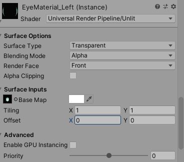 Material texture offset property