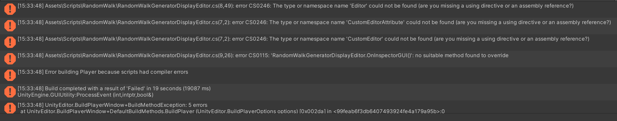 Unity fails to build if there are scripts using the Editor assembly